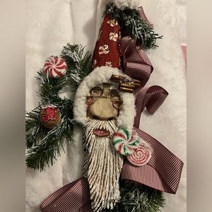 Holiday Santa ornament